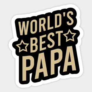 World's best papa Sticker